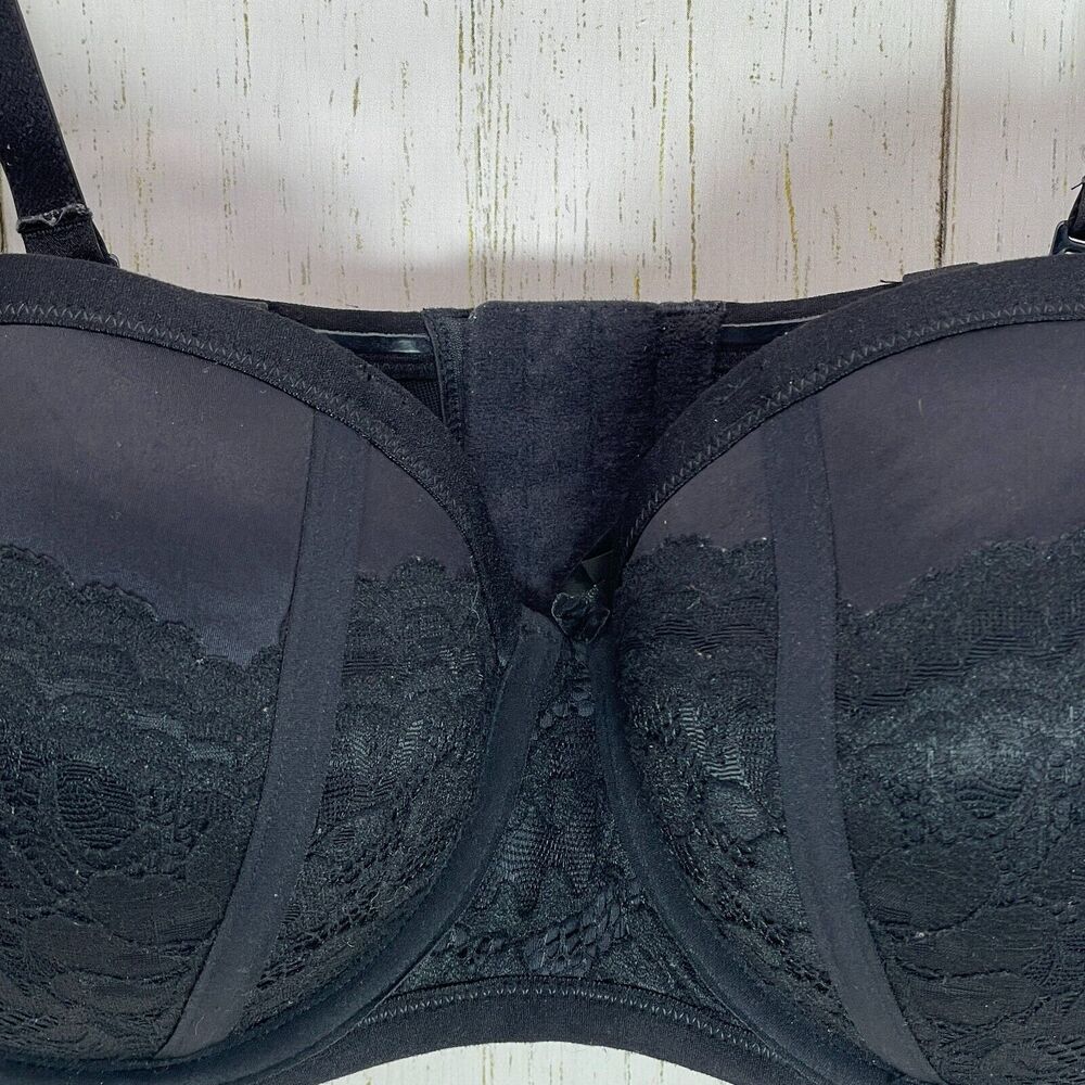 Torrid Curve Push Up Bra Size 40dd Black Converti… - image 2